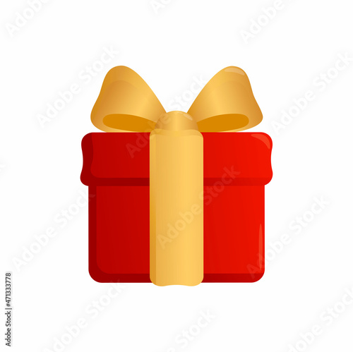 Christmas vector. Gift wrap, gift box, present