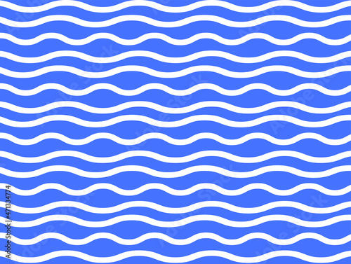 seamless pattern with waves. water waves. Stripes wave pattern summer vector. Zigzag line design