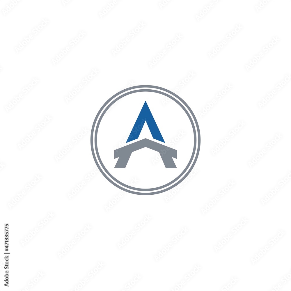 initials a logo vector template up initials a logo vector template up