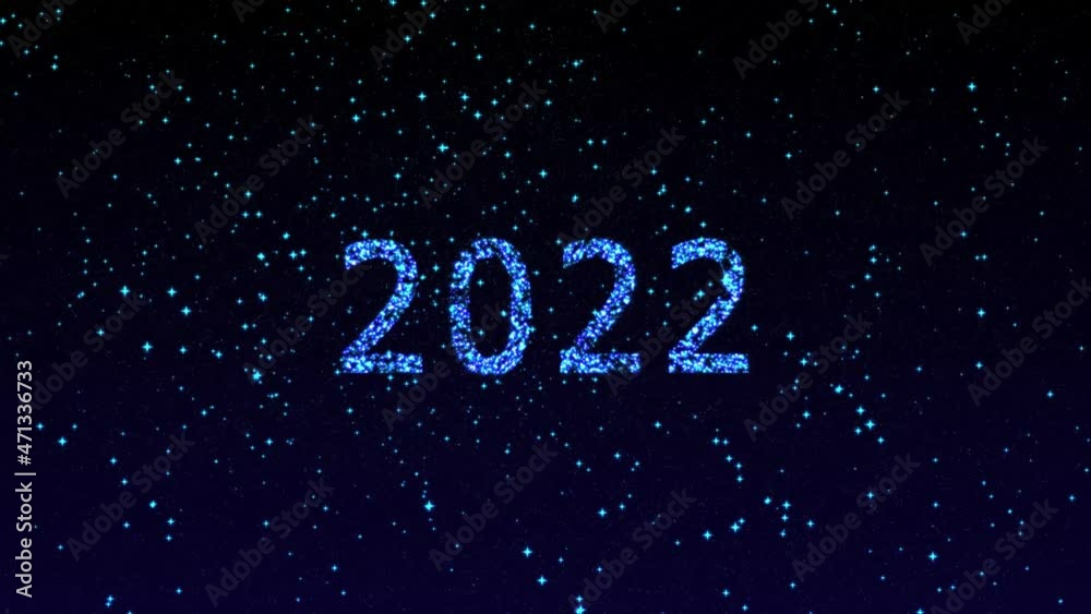 many different fireworks and the inscription 2022. concept new year many different fireworks and the inscription 2022. concept new year
