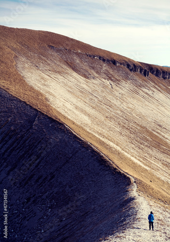 Sunny day on the peak of vette feltrine