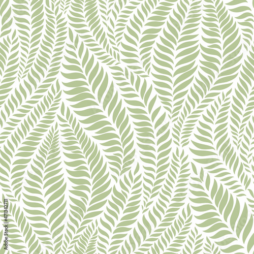seamless abstract white and green floral background