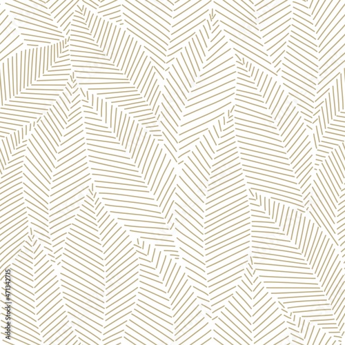 seamless white  floral background with abstract grey leaves