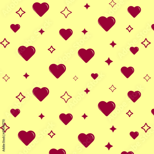 Pattern heart, happy valentine's day, for gift wrapping