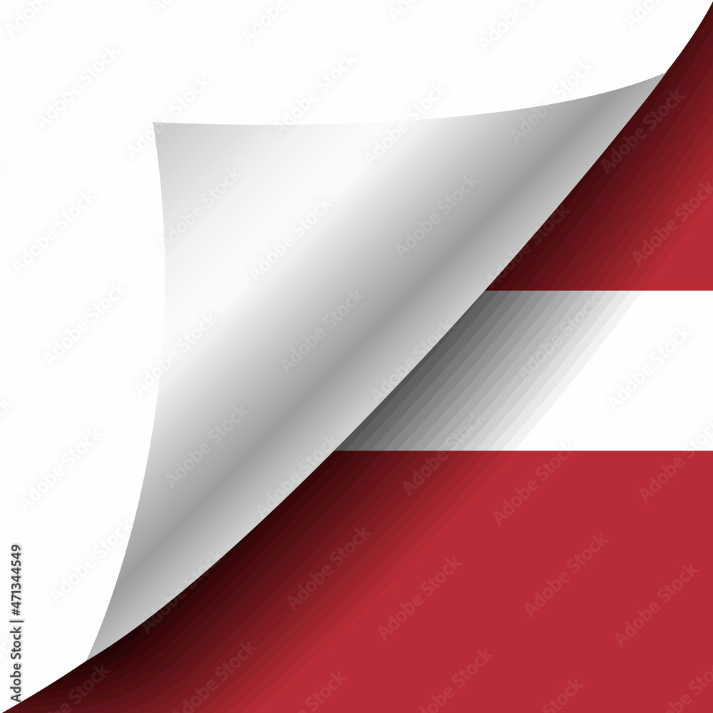 Hidden Latvia flag with curled corner Hidden Latvia flag with curled corner