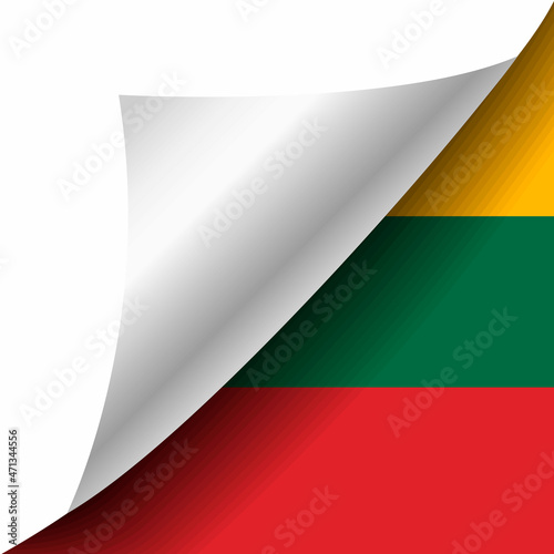 Hidden Lithuania flag with curled corner Free Download Hidden Lithuania flag with curled corner - GFXLoad