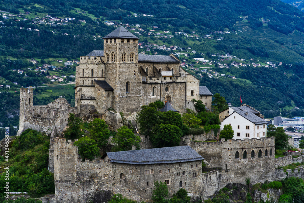 Chateau Valère of Sion former seat of the bishop