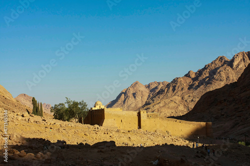 Egypt  Mount Moses on the Sinai Peninsula  the Christian  Orthodox monastery of St. Catherine. The concept of the Orthodox faith