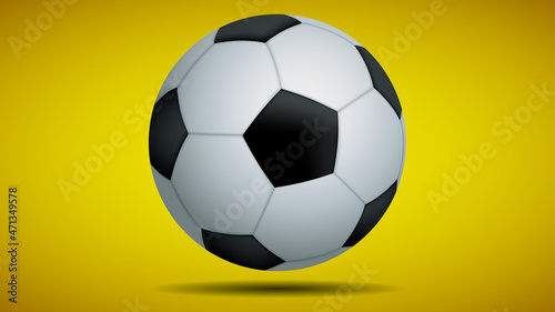 Classic soccer or football ball isolated