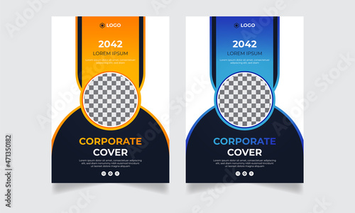 Corporate business flyer template design 