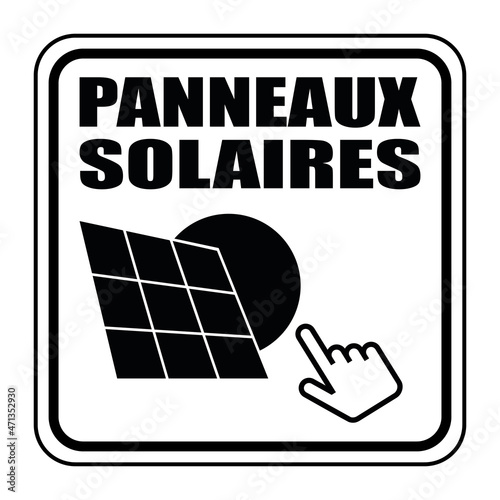 Logo panneaux solaires.