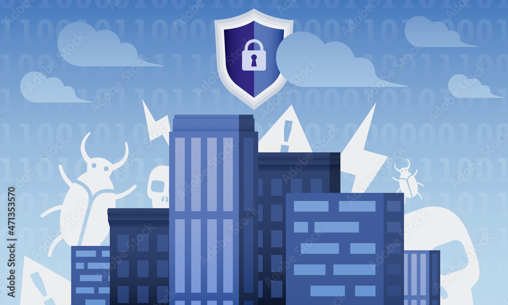 Cyber Security in der Smart City durch Digitalisierung Firewall Sicherheit