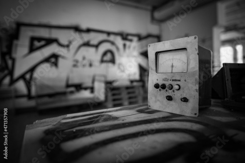 vintage electric current meter