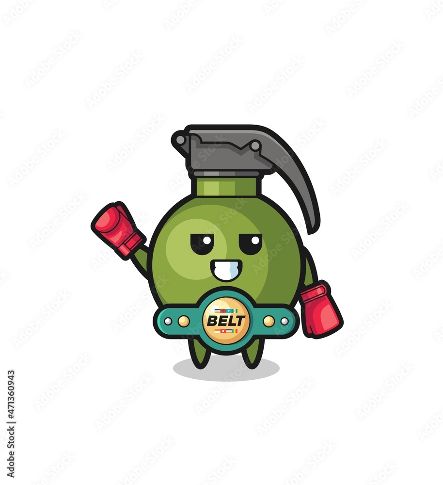 Obraz premium grenade boxer mascot character