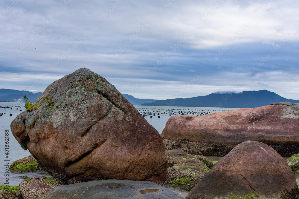 Beautiful landscape in Governador Celso Ramos, Welcome Beach, Santa Catarina, Brazil Beautiful landscape in Governador Celso Ramos, Welcome Beach, Santa Catarina, Brazil