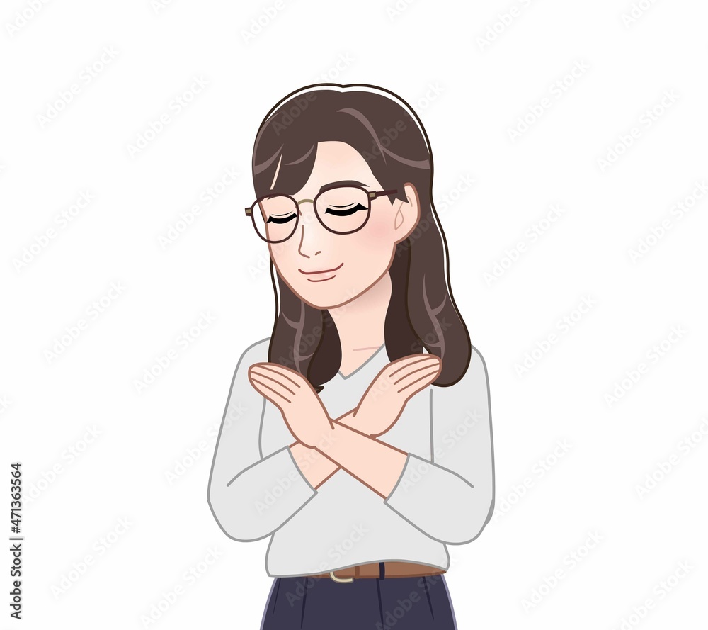 七分袖の女性 七分袖の女性