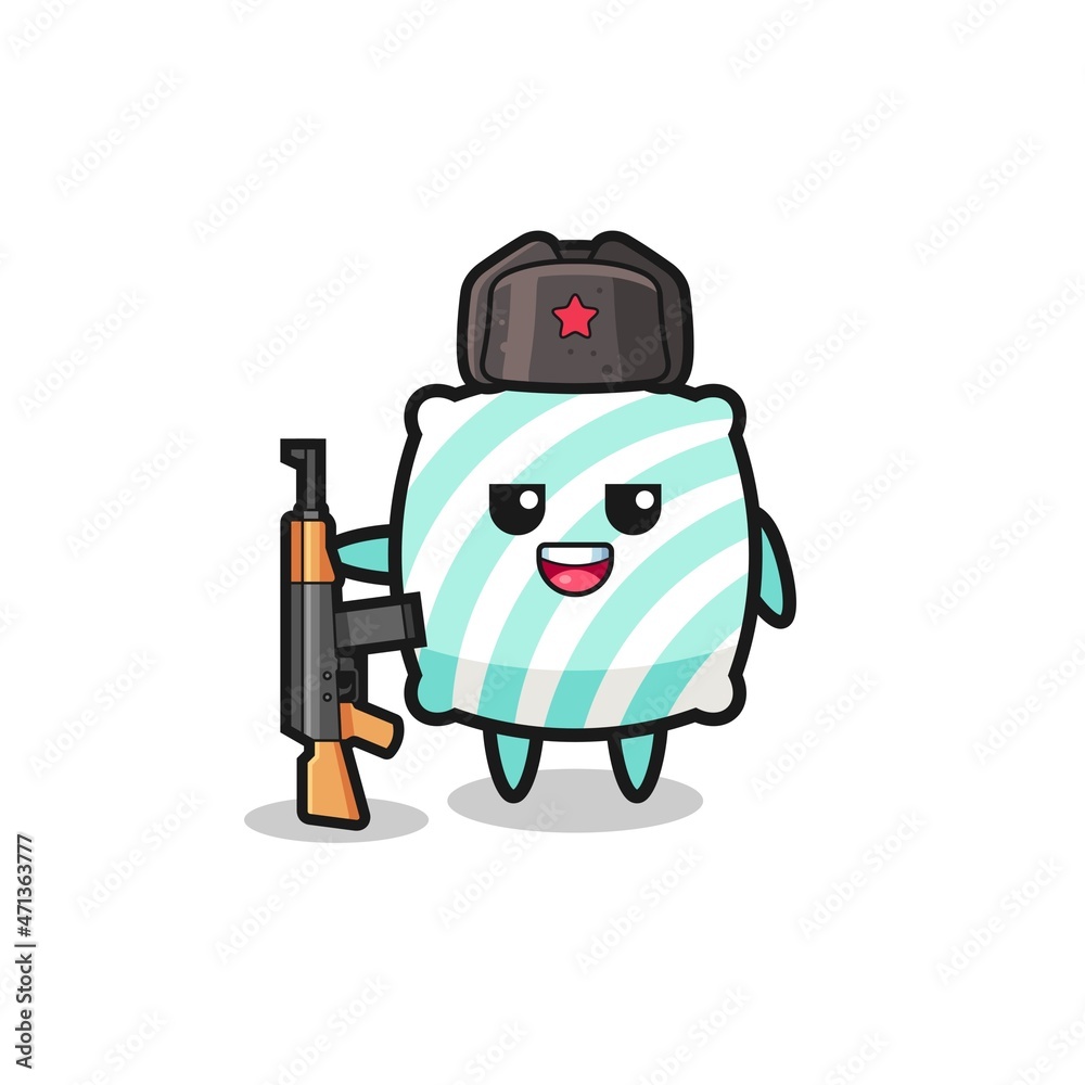 cute pillow cartoon as Russian army cute pillow cartoon as Russian army