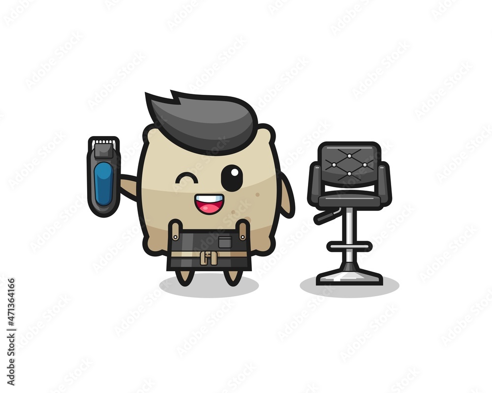 sack barbershop is holding a trimer sack barbershop is holding a trimer