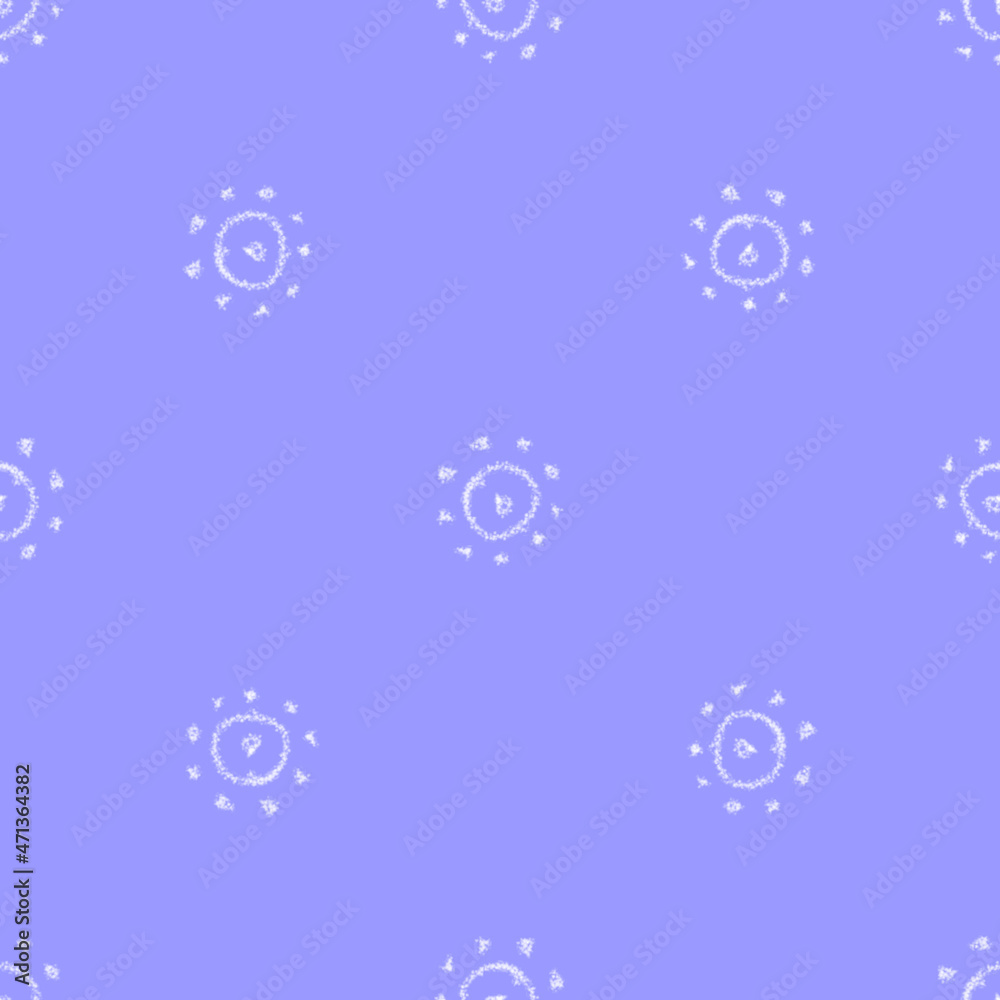 Hand Drawn Snowflakes Christmas Seamless Pattern. Subtle Flying Snow Flakes on chalk snowflakes Background. Awesome chalk handdrawn snow overlay. Rare holiday season decoration.