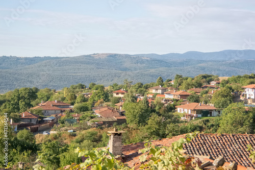 View of the historic village of Zheravna in the morning, Bulgaria