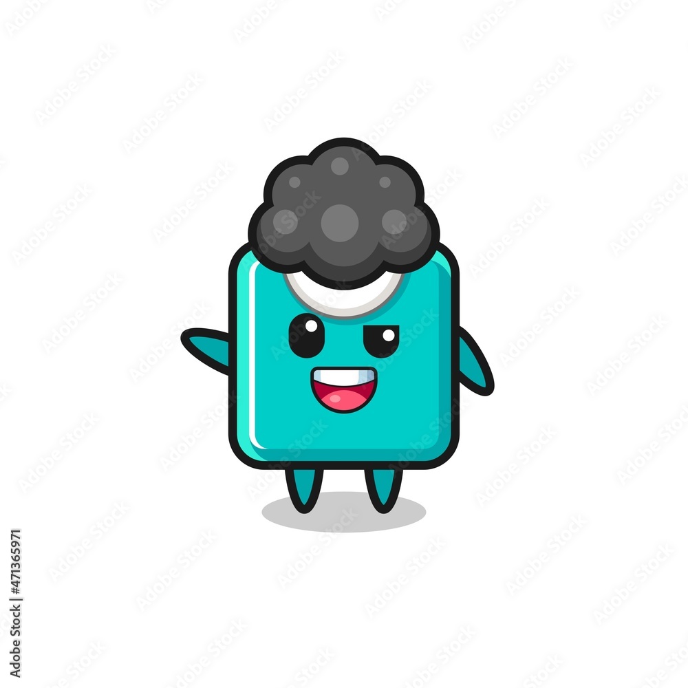 weight scale character as the afro boy weight scale character as the afro boy