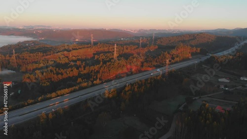 sunrise over landscape