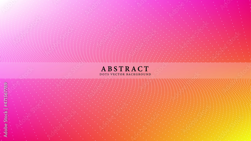 Abstract bg dots vector background pink yellow orange colors