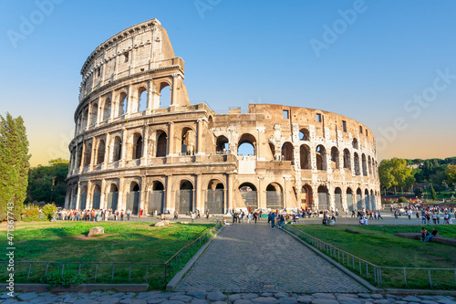 Coliseum or Flavian Amphitheater: the most famous monument of Italy