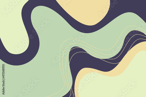 Abstract geometric background with liquid shapes. Cool background design for posters. Eps 10 Vector