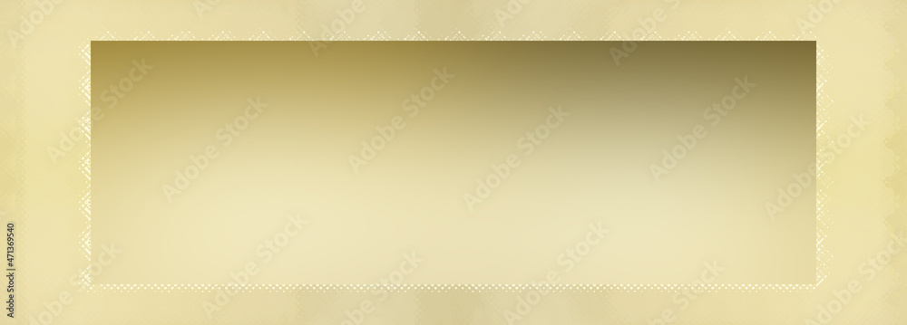 Fototapeta premium Abstract golden gradient border background image.