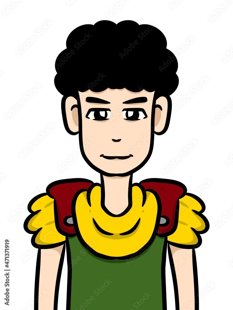 cute man cartoon on white background cute man cartoon on white background