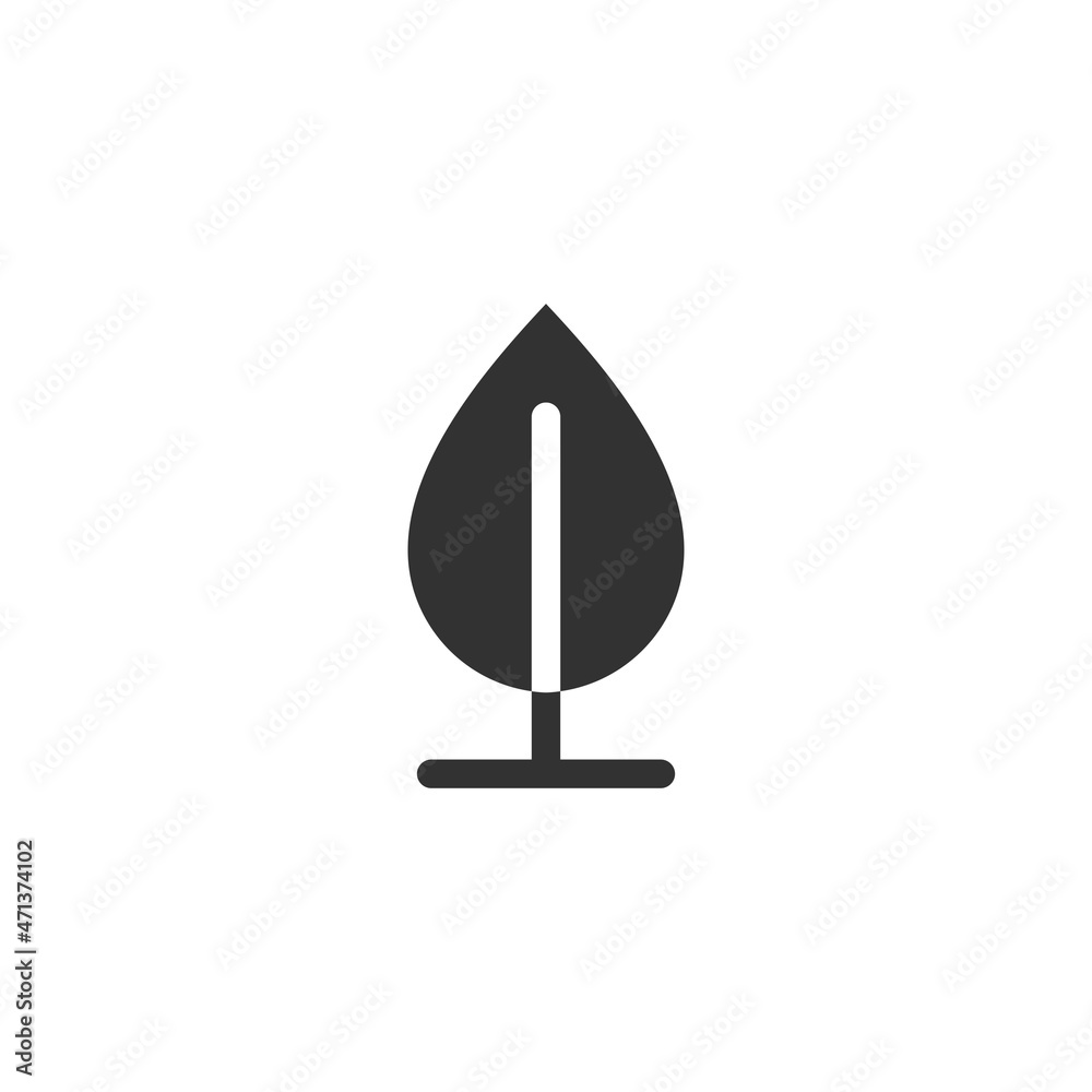 Fototapeta premium Grow logo with leaf element logo vector