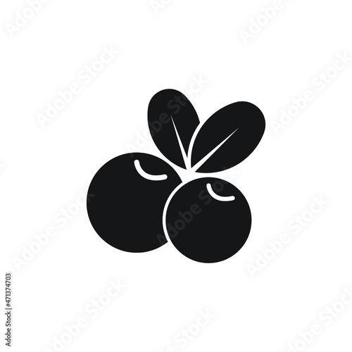 Cranberry icon design isolated on white background