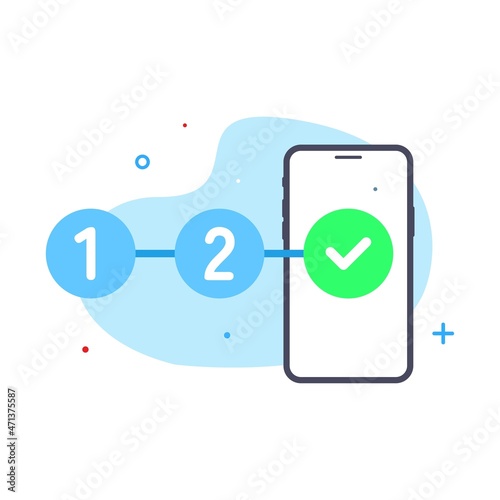 easy to use, mobile app concept illustration flat design vector eps10. modern graphic element for landing page, empty state ui, infographic, icon