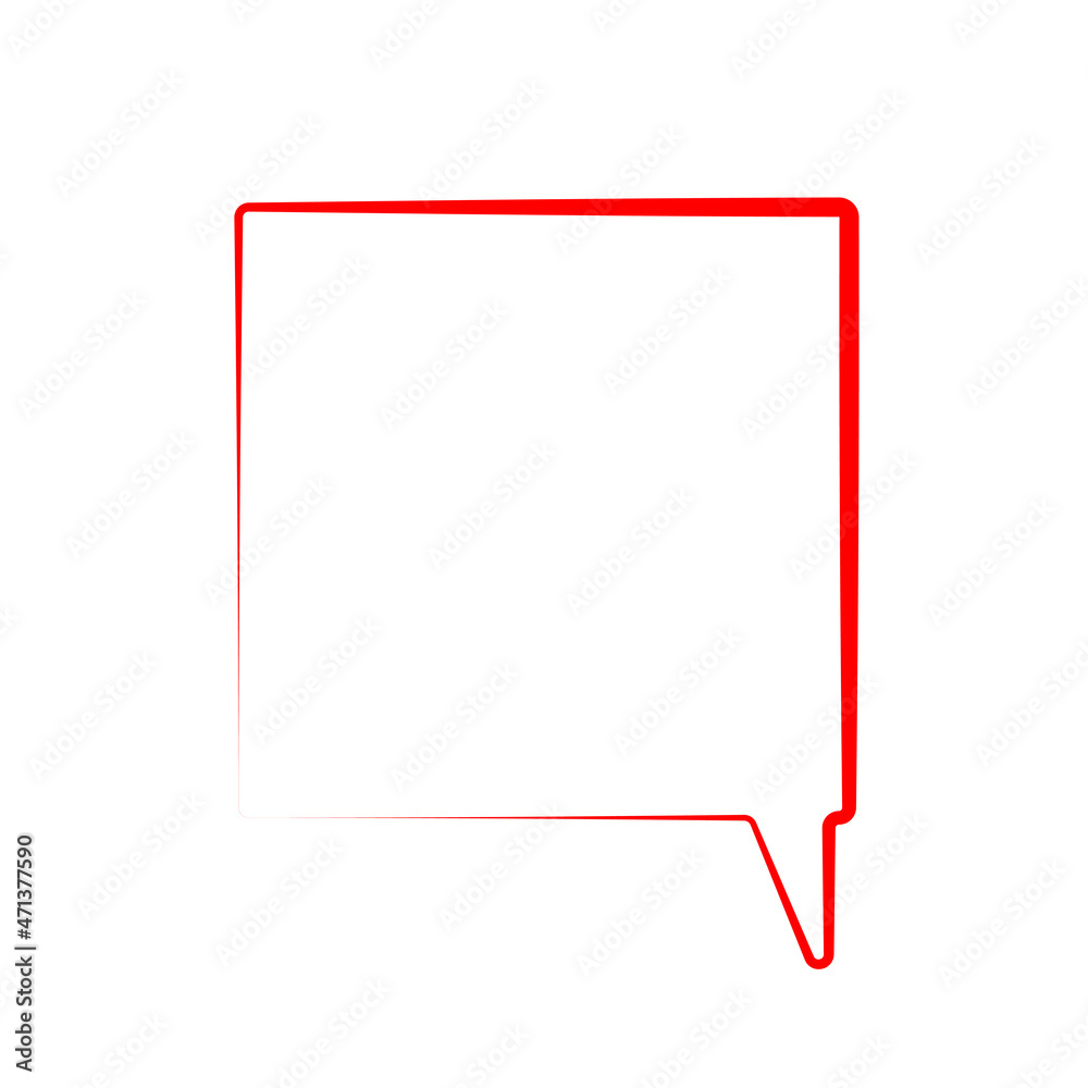 Chat box icon. Red element. Communication concept. Freehand art. Dialogue symbol. Vector illustration. Stock image. Chat box icon. Red element. Communication concept. Freehand art. Dialogue symbol. Vector illustration. Stock image.