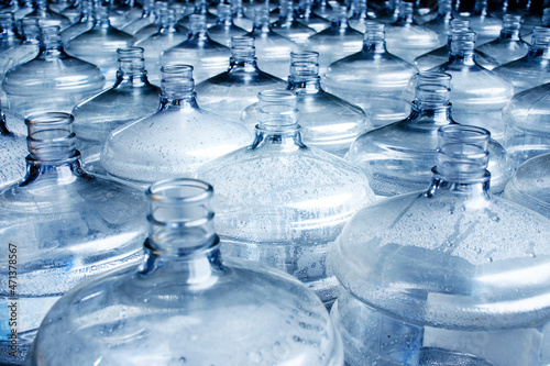 Pattern of 19 liter gallon plastic water bottle
