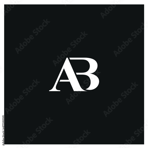 Free Download initials AB, creative design logo serif font icon - GFXLoad
