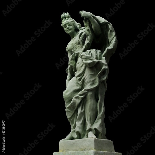 3d computer rendered illustration of a statue of Lady Justice