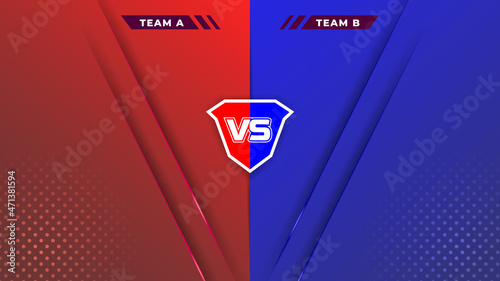 Modern versus background with hexagon pattern and halftone effects