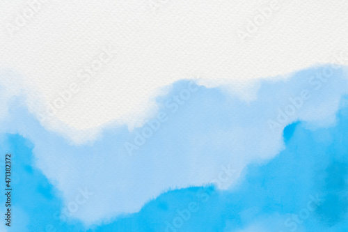 Watercolor background vector in blue abstract style