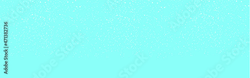 Seamless falling snow or snowflakes. Isolated on blue background  stock vector.