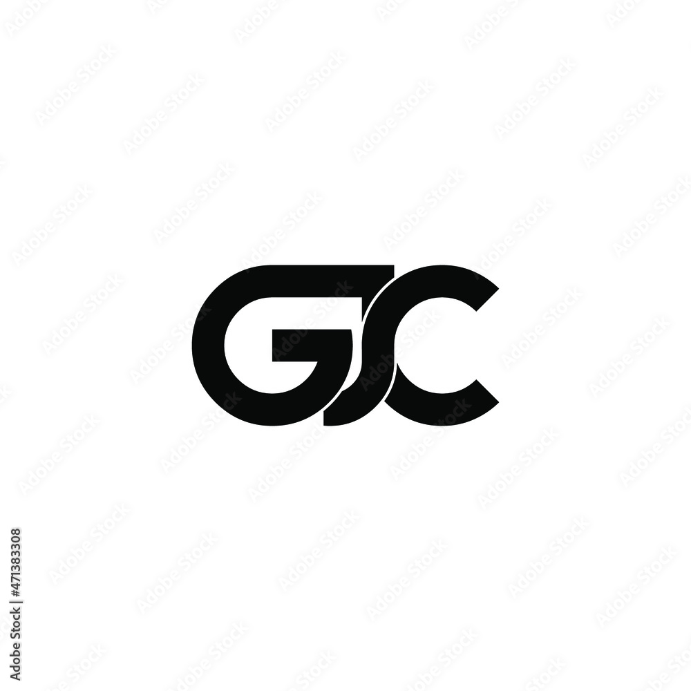 gjc initial letter monogram logo design gjc initial letter monogram logo design