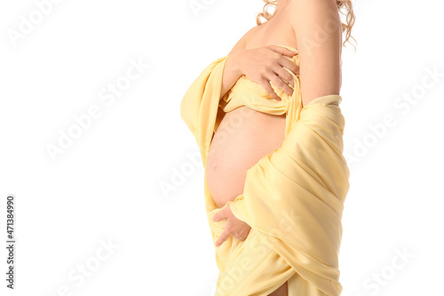 Young pregnant woman in lig...