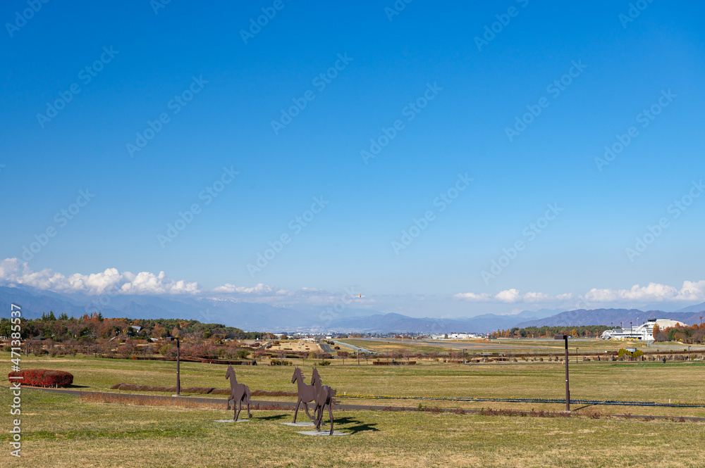 Obraz premium 信州スカイパークからの風景