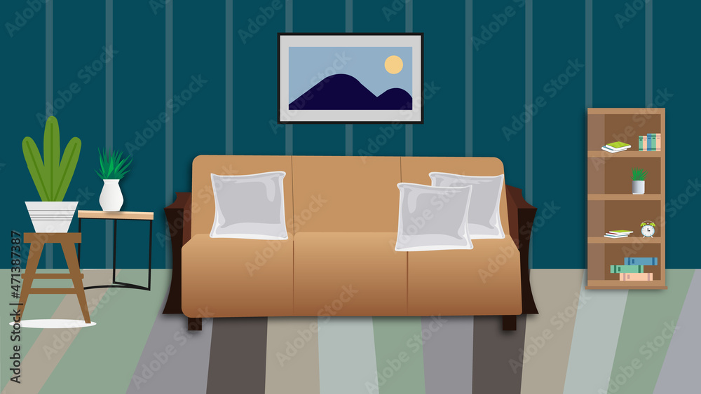 Living room interior design with furniture Living room interior design with furniture