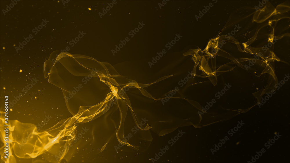 繊細で波のような煙と暗い背景の壁紙 アンビエント ウェーブ ゆらめき Stock Illustration Adobe Stock
