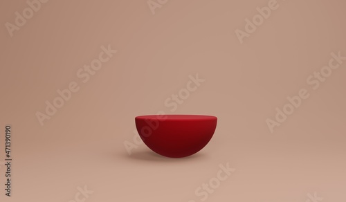 3d rendering, Minimalist abstract background, primitive geometrical figures