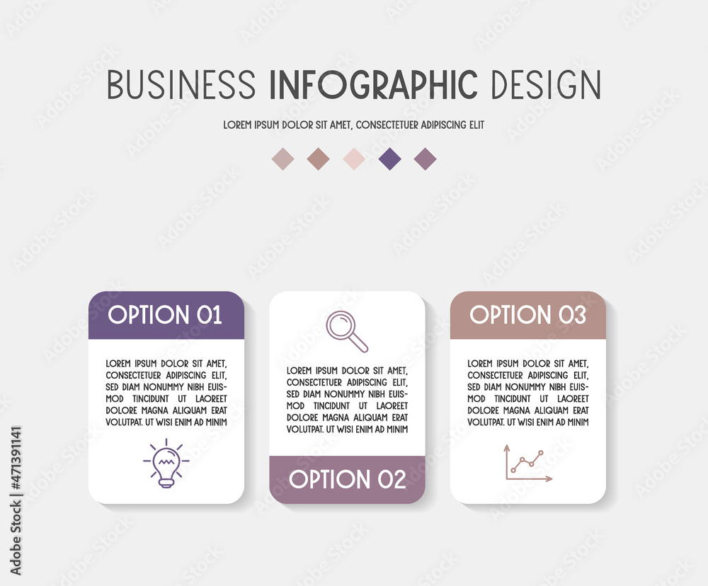 Infographic with business icons. Vector Infographic with business icons. Vector