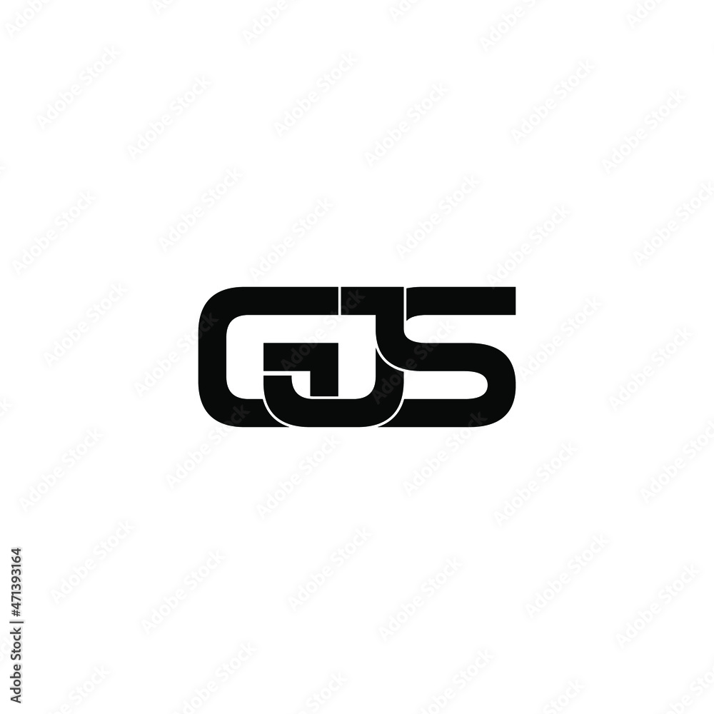gjs initial letter monogram logo design gjs initial letter monogram logo design