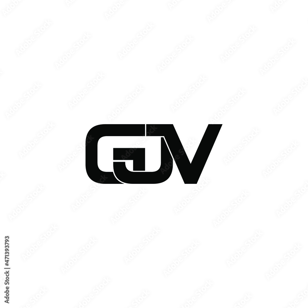 gjv initial letter monogram logo design gjv initial letter monogram logo design